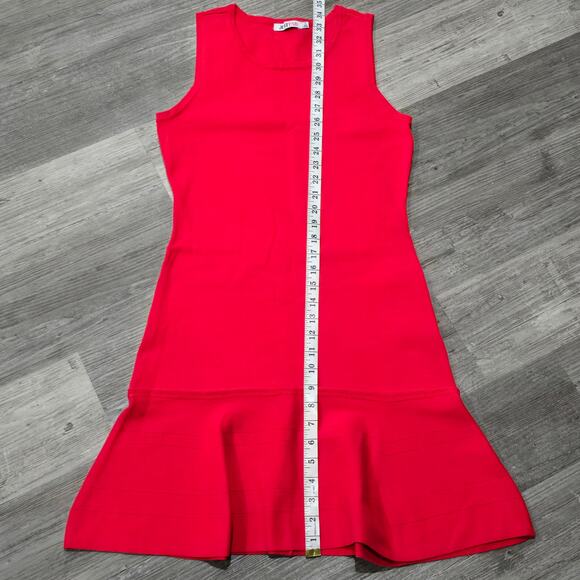 Just Fab Bandage Red Tank Top Fit And Flare Mini Holiday Party Women's Dress - Picture 11 of 12
